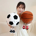 Soccer doll, basketball plush toy, creative soccer doll, cushion, pet ball, interactive dog and cat toy.