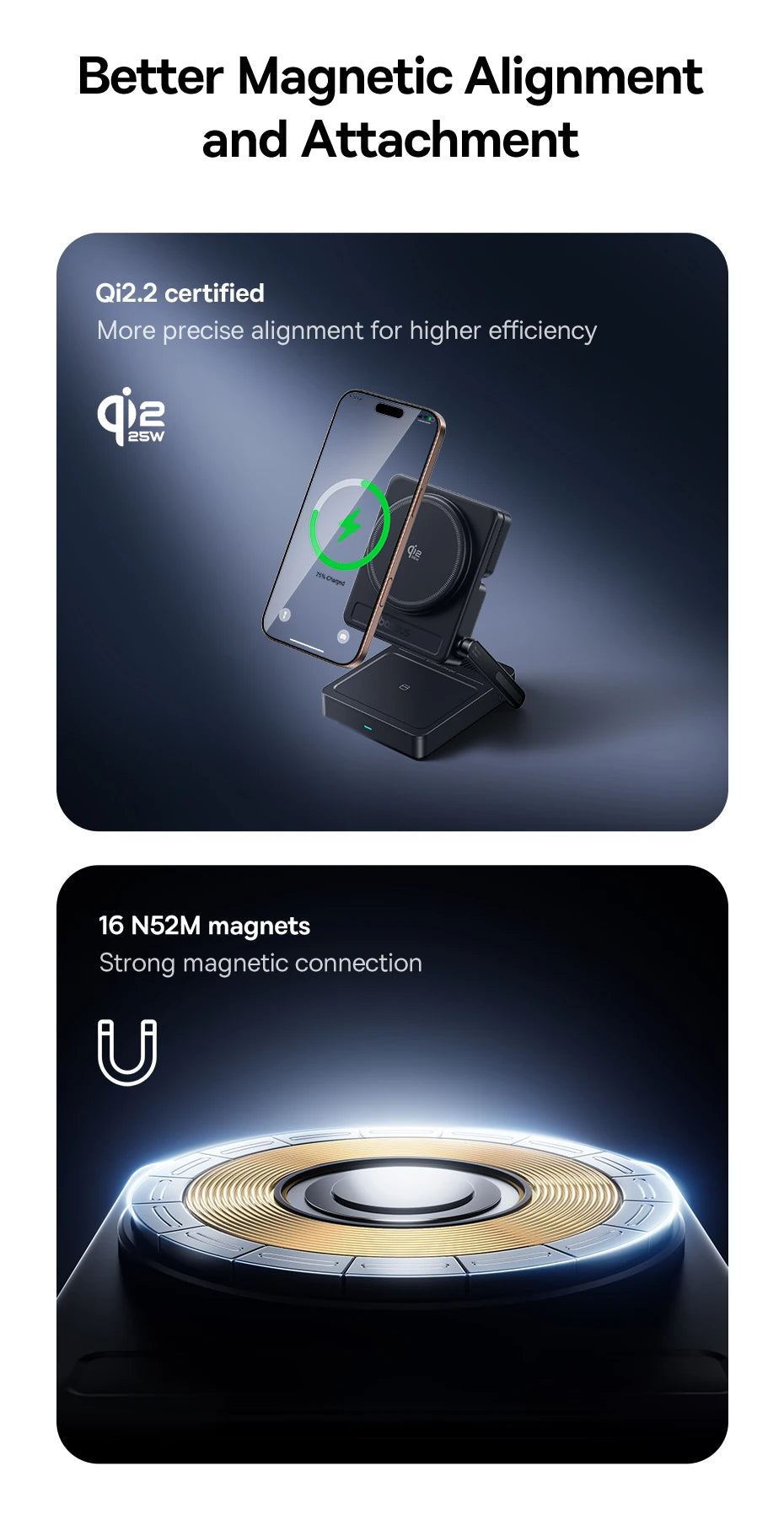Baseus 3-in-1 Magnetic Wireless Charger Qi2.2 25W Fast Charging for iPhone 17 16 15 14 Apple Watch Earbuds AirPods Pro iWatch