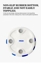 Ceramic Cat and Dog Bowls, Anti-Tip Pet Food Dishes Elevated base design protects cats' necks, suitable for small dogs and cats