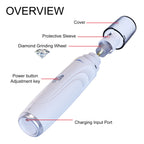 Dog Nail Grinder USB Rechargeable Electric Pet Paws Clipper & Trimmer Painless Paws Grooming Quiet 2-Speed ​​Dog Nail File