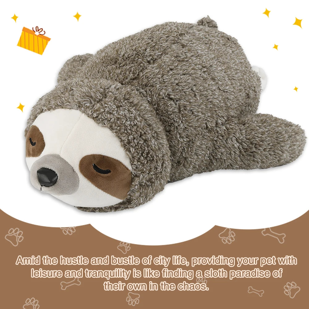 Peluche Sloth com Batimento Cardíaco – Brinquedo Calmante para Cachorros