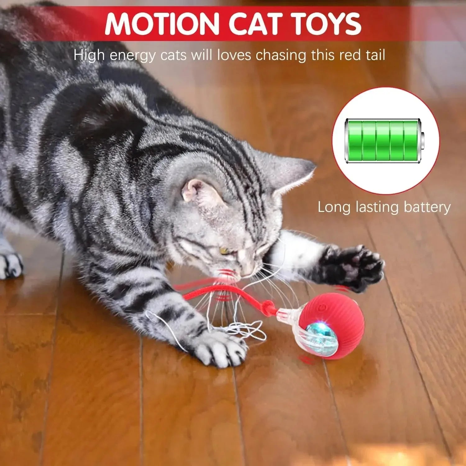 New Cat Interactive Ball Toy,Automatic Rolling Cat Ball Rechargeable,Smart Kitten Interactive Toy,Intelligent Balls Toy for Cat