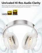 QCY H3S ANC Over Ear Headphones -56dB Noise Canceling Headsets Bluetooth 6.0 Hi-Res LDAC Spatial Sound Earphones Dual Driver