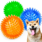 Conjunto 3/6 Bolas Squeaky para Cães – Brinquedos Flutuantes de Limpeza Dentária