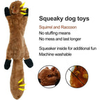 Funny Simulated Animal No Stuffing Dog Toy with Sneakers Durable Stuffingless Plush Squeaky Dog Chew Toy Crinkle Pet Squeak Toy