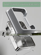 Stainless Steel Cat Litter Tray with Lid, Extra Large High Sided Enclosure Litter Boxes for Big Cats, Easy to Clean & No Odor