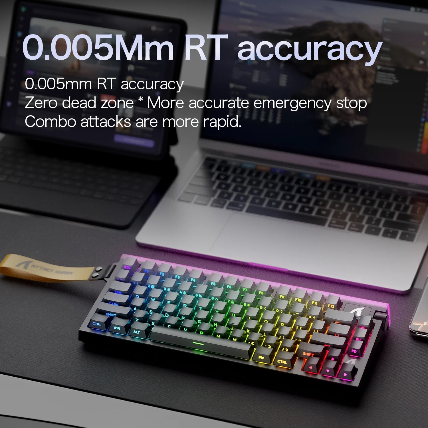 R85 ATTACK SHARK R85HE Magnetic Keyboard Wired 0.005mm RT 8K+ Hz 256K RGB Gaming Keyboard Neon Lightbox for Esports Gaming