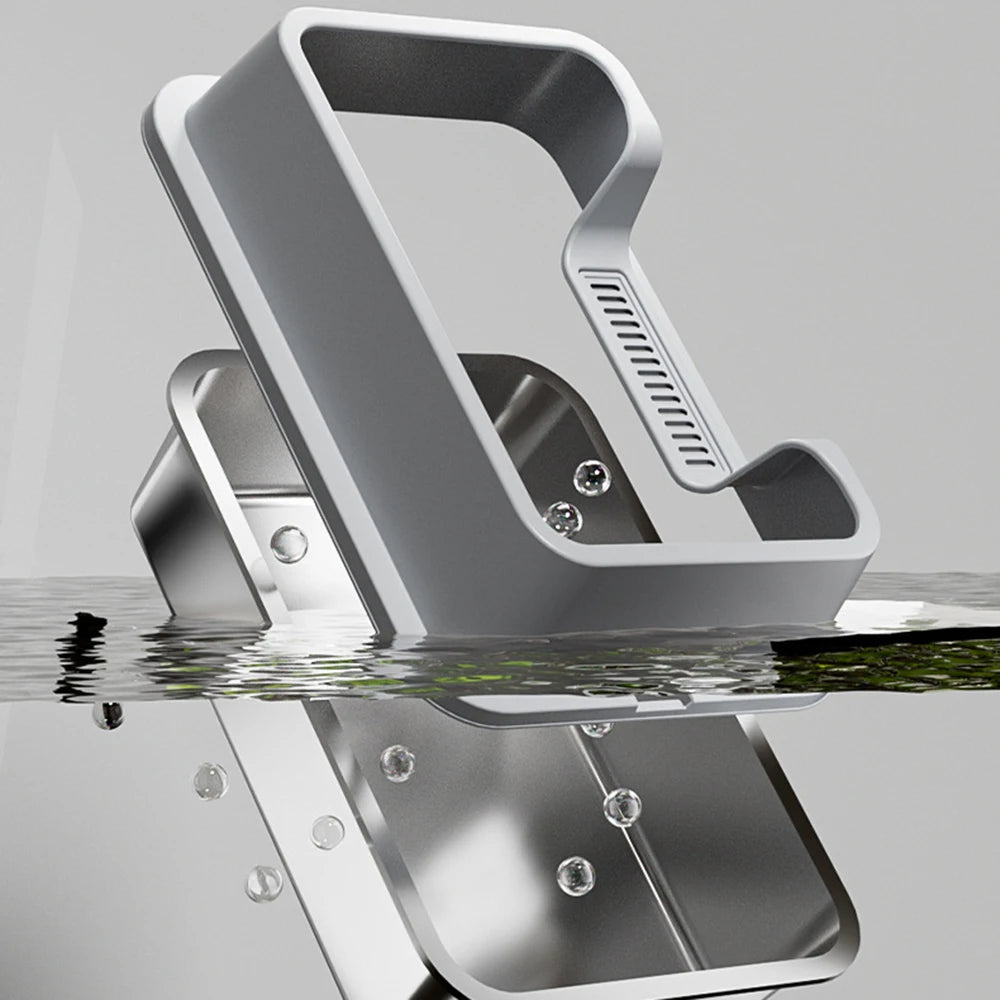 Stainless Steel Cat Litter Box with Lid and Scoop for Big Cat XL Metal Litter Pan Tray with High Wall Sides Enclosure Non-Sticky