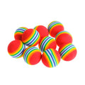 5pcs/10pcs Rainbow Cat Toys Ball Interactive Cat Dog Play Chewing Rattle Scratch Ball Training Cat Rainbow Ball Toy Pet Supplies