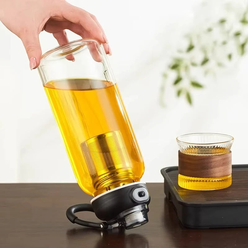 800/2500ml Large Glass Water Bottle with Lock Lid and Direct Drink Spout, Reusable Sports Water Bottle for Gym, Home, and Outdoor Use.