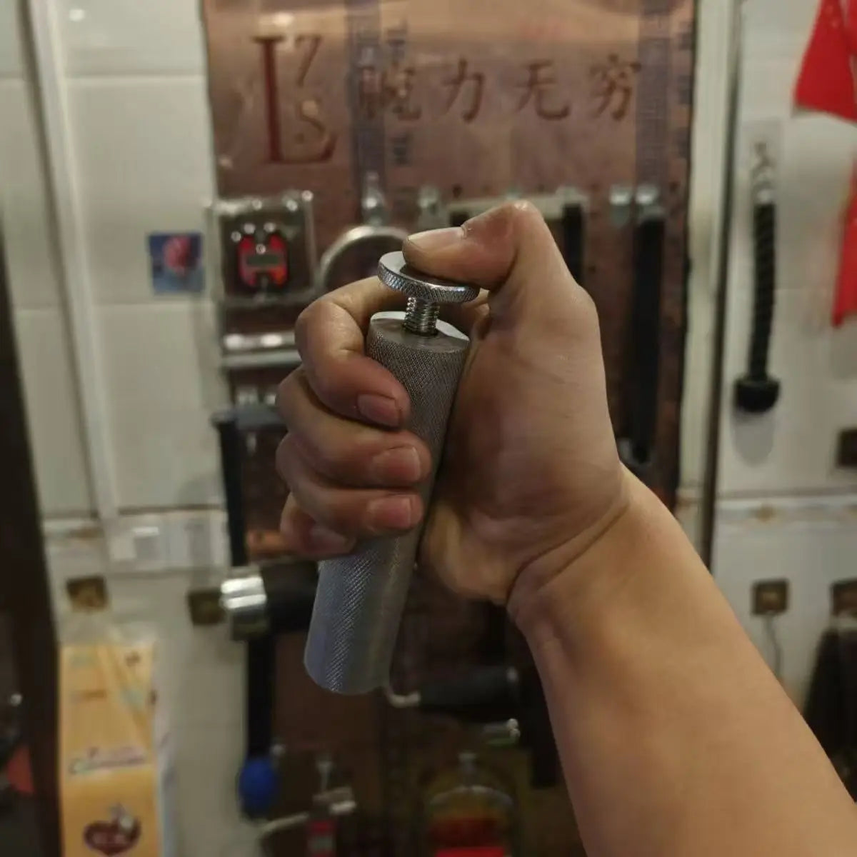 Fortalecedor de Polegar e Thenar em Alumínio — Hand Grip 3 Molas e Bastão Nylon