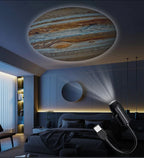 LED Star Galaxy Projector Lamp Moon Earth Wall Decor Switchable Pattern Projection Night Light for Home Bedroom Decoration