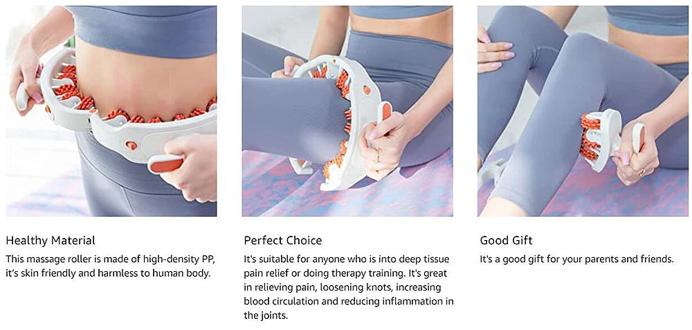 Body Roller Tech – Massajador Anticelulite Premium para Relaxamento Muscular e Modelação Corporal