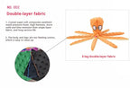 Dog Squeaky Toys Octopus - No Stuffing Crinkle Plush Dog Toys for Puppy Teething, Durable Interactive Dog Chew Toys for Small, M