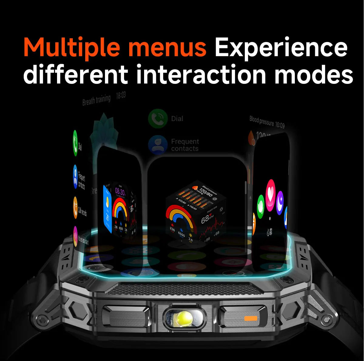 Smartwatch Militar 2026 – Robustez Extrema, Lanterna LED e Autonomia XL