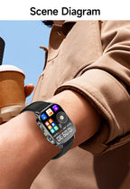 2026 New Model Uric Acid & Lipid Health Analysis Smartwatch Men's ECG+PPG Bluetooth Call 2.01 inch Flashlight Smartwatch Women's