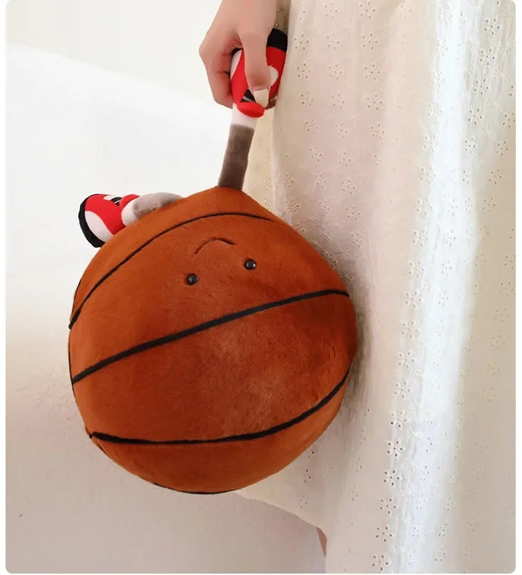 Soccer doll, basketball plush toy, creative soccer doll, cushion, pet ball, interactive dog and cat toy.