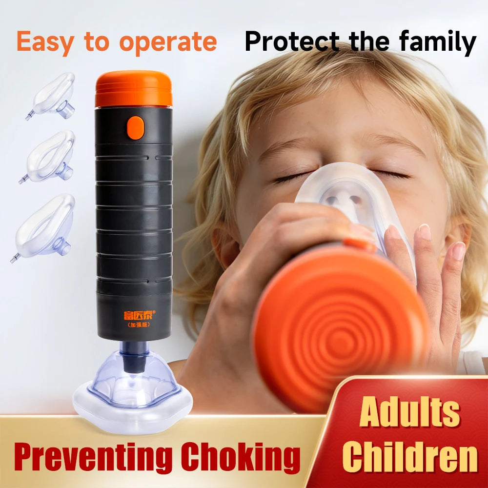 AirwayRescue Pro – Dispositivo Portátil Anti‑Asfixia com Sucção de Emergência