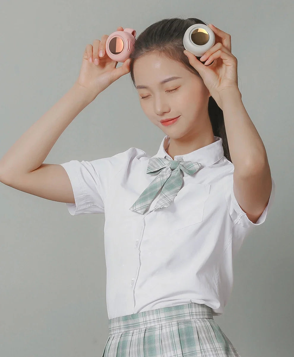 Ventoinha Sem Hélices  — Portátil, Silenciosa, USB, Design Dobrável p/ Viagens