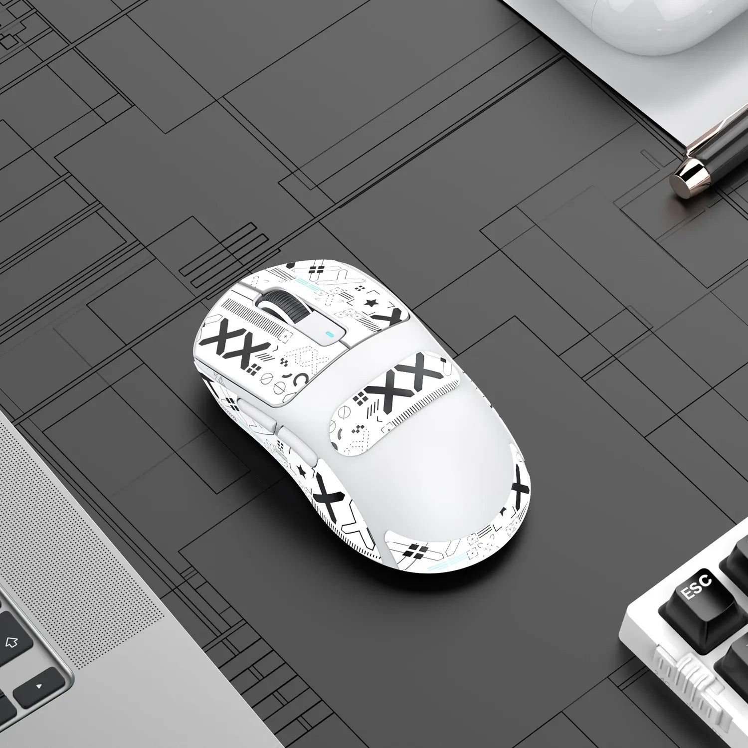 Attack Shark X3 Ultra Light Wireless Gaming Mouse Tri Mode 2.4G/Bluetooth/USB-C 26000DPI PAW3395 Sensor 49g Lightweight