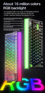 R85 ATTACK SHARK R85HE Magnetic Keyboard Wired 0.005mm RT 8K+ Hz 256K RGB Gaming Keyboard Neon Lightbox for Esports Gaming