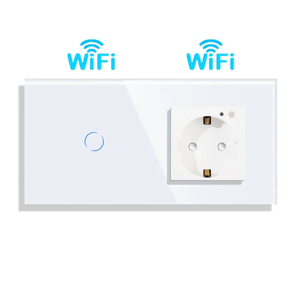 Bingoelec Tuya Smart Stair Switch — 2‑Way + Tomada WiFi com USB‑C