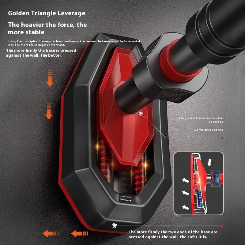 HUA Home Gym Pull-Up Bars Training Horizontal Bar Non-Slip Telescopic Chin Up Bar Fitness Training Bar Anti-Reversing Sit Up Bar