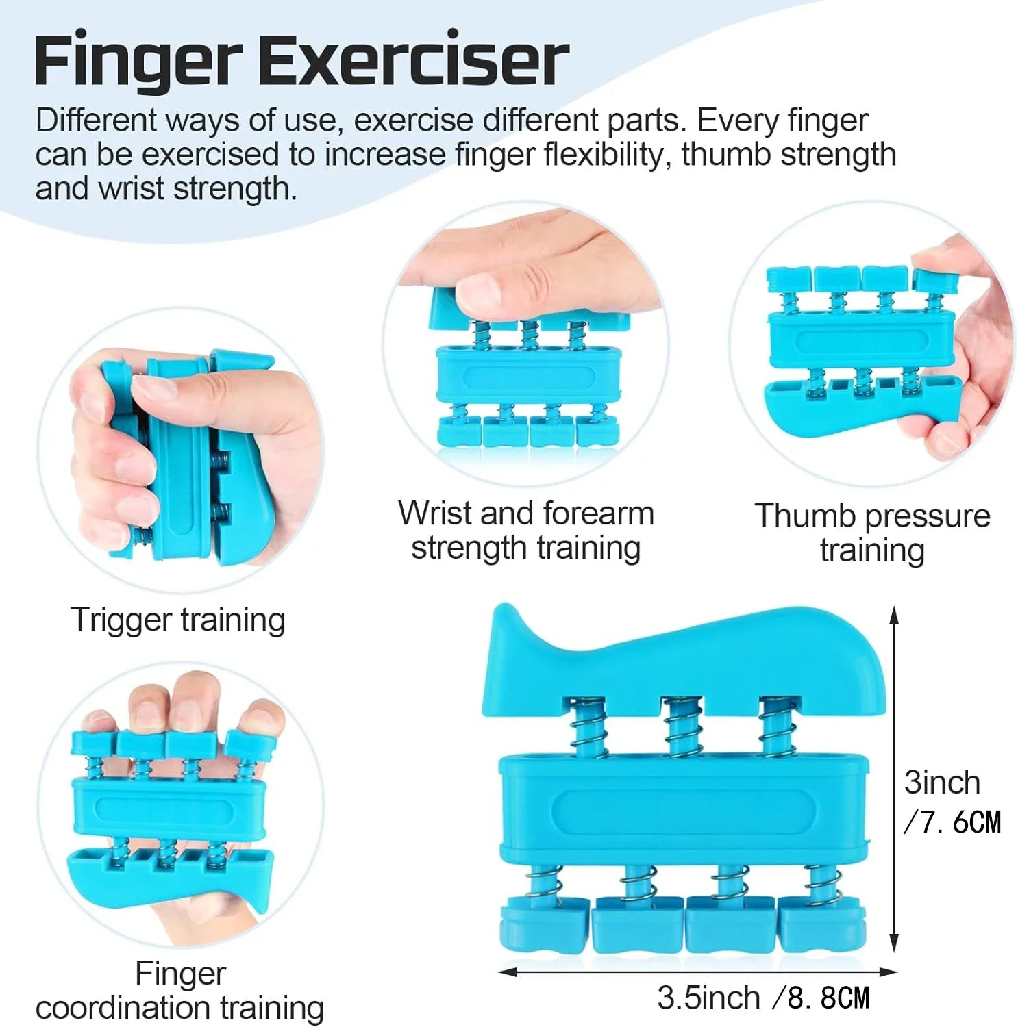 Hand Grip para Fortalecimento dos Dedos e Reabilitação