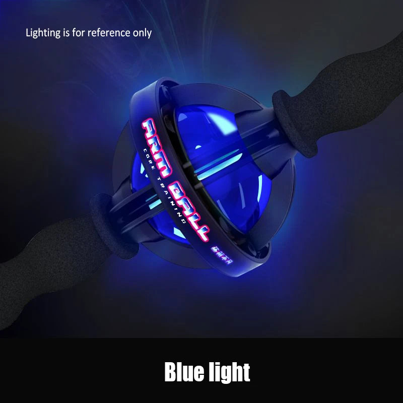 Arm Ball Arm Strength Exerciser Gyroscope Forearm Exercise Gyroscope with LED Light Core Trainer Home Gym Fitness Equipment