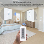 AXUS WiFi Touch Switch — Smart RF433 Sem Neutro Tuya Alexa