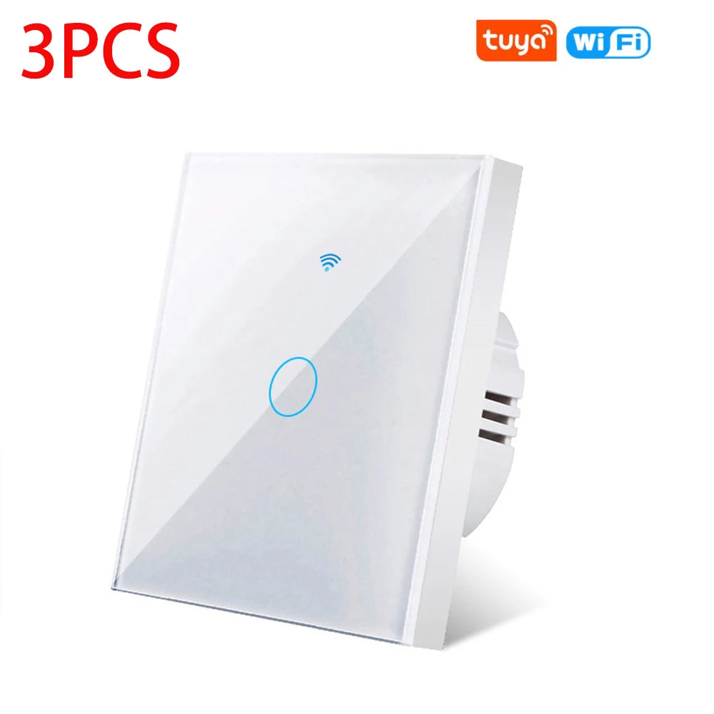 AXUS WiFi Touch Switch — Smart RF433 Sem Neutro Tuya Alexa