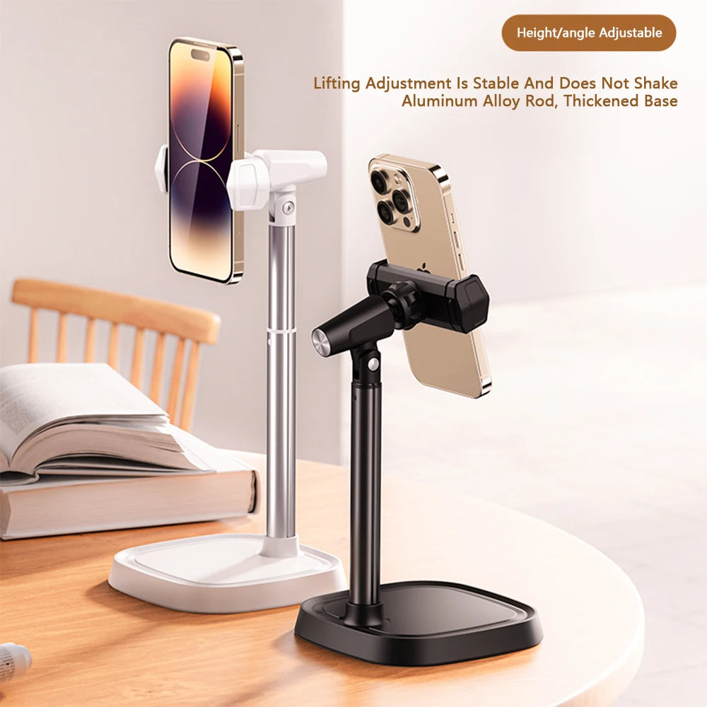 Adjustable retractable phone stand for iPhone, Xiaomi, Huawei, Redmi Live Broadcast Cell Phone Support Desk Stand, Phone Accessories