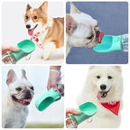 Portable dog water bottle for small and large dogs. Cat Outdoor walk-proof drinking bowls for Chihuahuas and French Bulldogs.