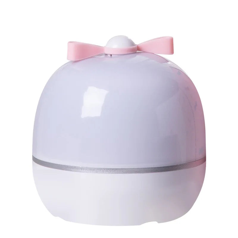 Candeeiro Lua Rotativo com Projeção Galaxy e Luz Noturna Decorativa