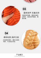 Plush Dog Toy Animals Shape Bite Resistant Squeaky Toys Corduroy Dog Toys for Small Large Dogs Puppy Pets Training Accessories