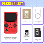 AISLPC R36T Retro TV Handheld Game Console 22000+Games EmuELEC System 3.5 Inch IPS Screen 64/128GB Portable Pocket Video Player