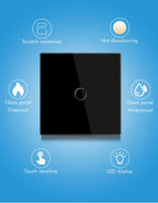 BSEED Zigbee Touch Switch — 1/2/3 Gang + Tomadas EU com Neutro