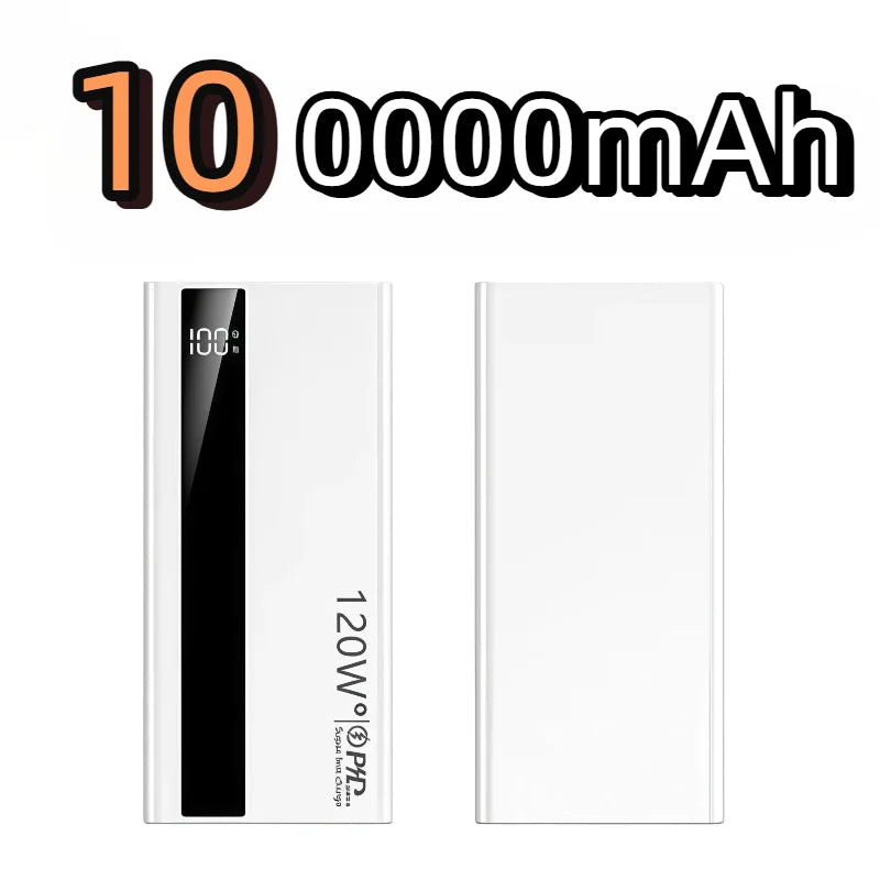 Power Bank 500000mAh Alta Capacidade — 120W Super Carga Rápida Portátil