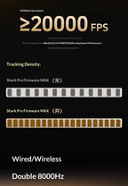 ATK DragonFly A9 Air Ultimate Wireless Gaming Mouse PAW3950 Ultra 42000DPI 750IPS 8KHz RGB Ergonomic Design for Windows MacOs