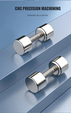 Electroplate Dumbbells Anti-slip Metal Stainless Steel Weightlifting Dumbbells for Women Home Fitness Equipment Strength Training