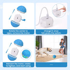 Remote-Controlled LED Light Up Rubber Dog Ball – Rechargeable Interactive Fetch Toy for Aggressive Chewers, IP65 Waterproof