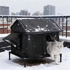 Winter Warm Cat Nest Outdoor Cat Shelter Insulated Stray Cat House Floor Thermal Insulation Pet Kitten Nest Cave Cat Tent