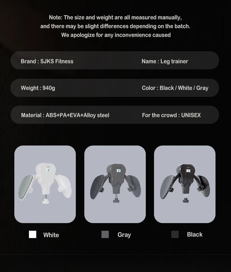 KegelForce Pro – Treinador de Pavimento Pélvico com Resistência Ajustável (20–60 kg) e Tonificação das Pernas