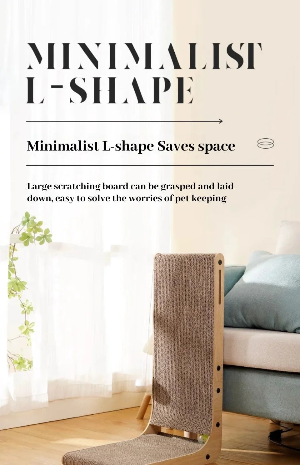 Large/Small Cardboard Cat Scratcher, L-Shape, Wear-Resistant, Scratch-Resistant, Cat Scratching Post, Cat Toy, Pets, Cat Accessories