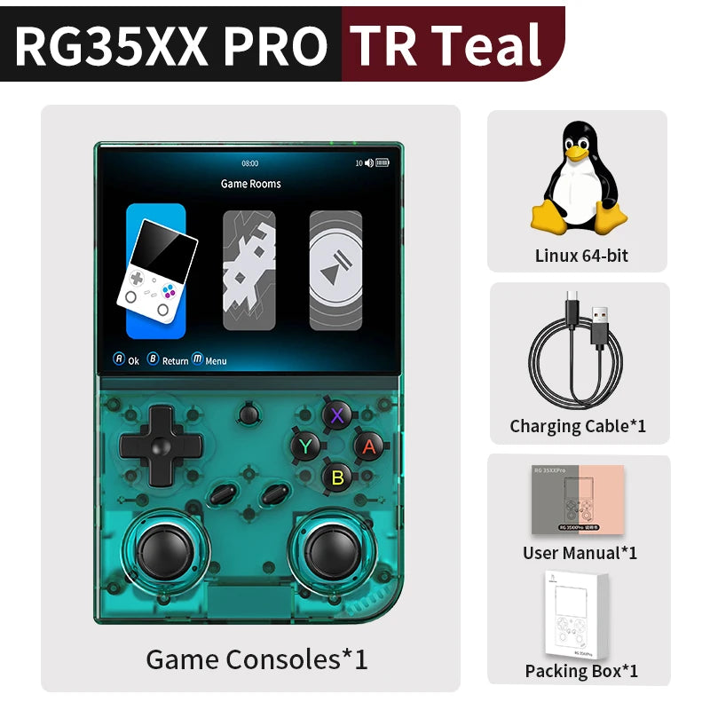 Anbernic RG 35XXPro Retro Handheld Game Console RG35XX Pro Gaming Player Support RixelHK WiFi Streaming Controller HD TV Output