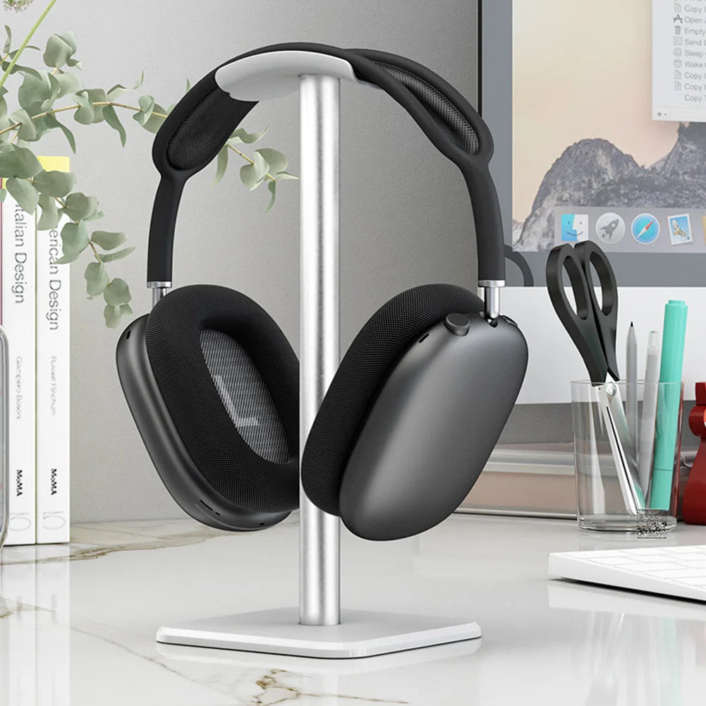 Aluminum Alloy Headphone Stand Holder Space Saving Gaming Headset Stand Rack Desktop Organizer Display Earphone Hanger Bracket