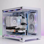 LDPCSJ Prism 4RS 120mm ARGB PC Case Fan with Infinity Mirror Design, 4-PIN PWM Motherboard Synchronization CPU Cooler Fan