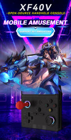 Open Source XF40V Retro Handheld Game Console 4.0 Inch 720x720 IPS Screen Portable Hand Held Retro Video Gaming Player