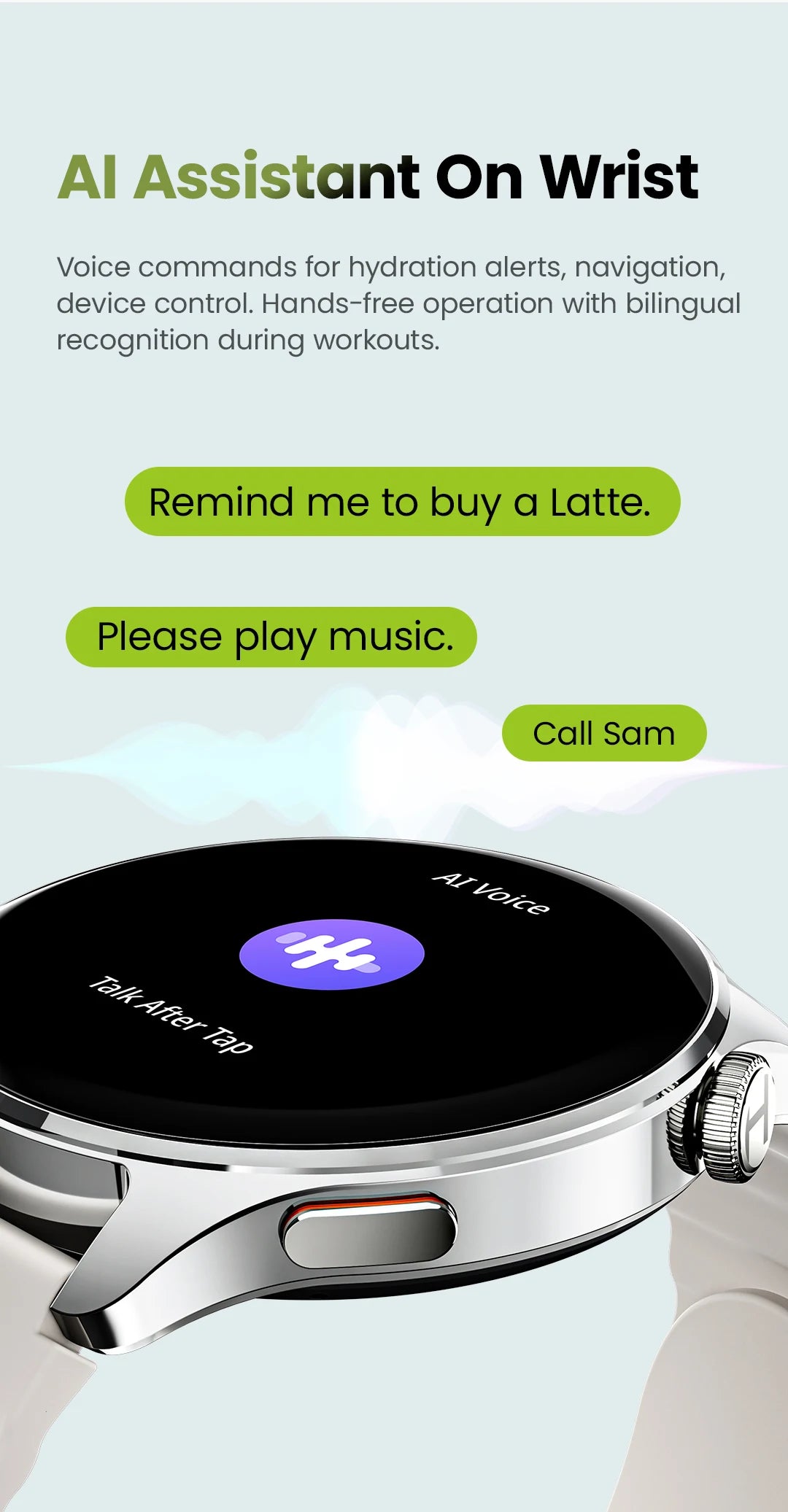 HAYLOU Watch 4S – AMOLED HD, GPS Avançado e Performance Desportiva