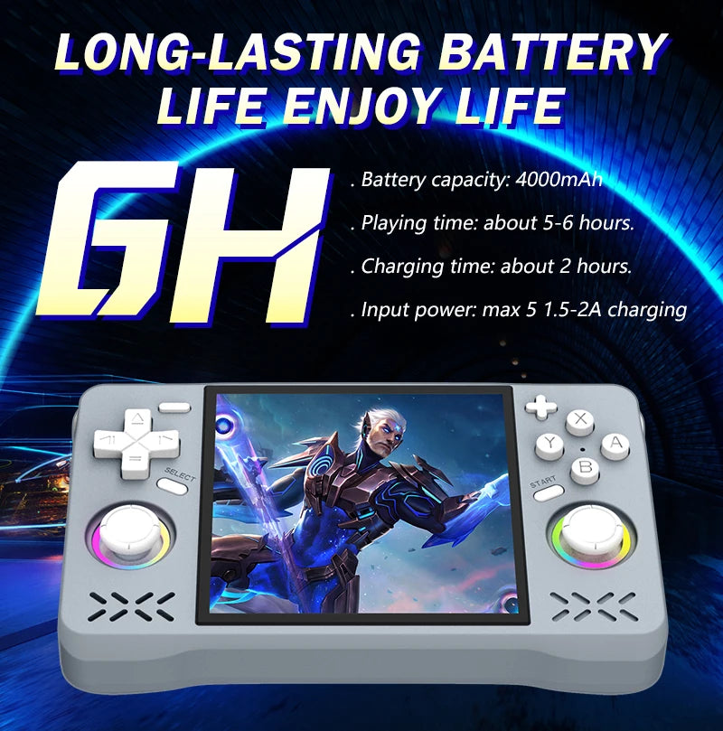 XF40H Retro Handheld Game Console Linux 4.0'' IPS Screen Supports 5G WiFi Glowing Rocker Portable Pocket Video 2 Player Gift